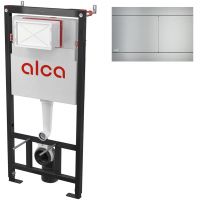 Комплект инсталляции Alca AM101/1120 + Кнопка Fun (стальная)